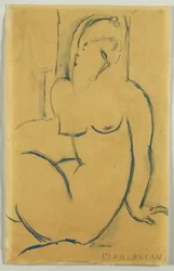 Sitzende Frau, 1914