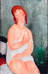 Junge Frau in einem Hemd, 1818