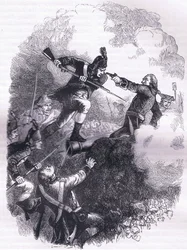 Der Angriff auf Stony Point, Illustration aus Cassells Geschichte der Vereinigten Staaten, veröffentlicht von Cassell, Petter & Galpin, ca. 1900 (Litho)