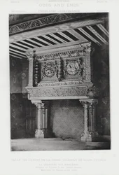 Kamin: Salle Des Gardes De La Reine, Chateau De Blois, Frankreich
