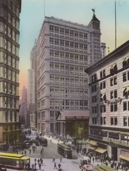 New York: St. Paul Gebäude; Am Telefon und Telegraph; Astor House