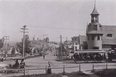 Old Orchard Beach, Maine: Old Orchard mit Blick auf den Strand