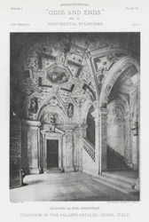 Treppe im Palazzo Cataldi, Genua, Italien