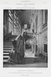 Ehrentreppe im Palazzo Madama, Turin, Italien