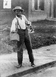 Afroamerikanischer Schuhputzer, ca. 1899