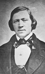 Brigham Young (1801-77) Zweiter Präsident der Mormonenkirche, im Alter von 43 Jahren