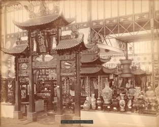Chinesische Abteilung, Hauptgebäude, Centennial International Exhibition, Philadelphia, 1876