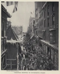 Weihnachtseinkäufe in der Fourteenth Street