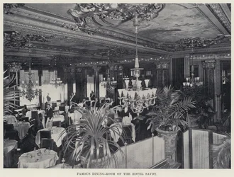 Berühmter Speisesaal des Hotel Savoy