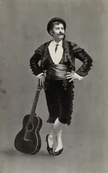 Guiseppe Campanari als Figaro in "Der Barbier von Sevilla"
