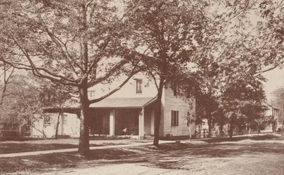 Heimat von "The Minerva", dem ersten Frauenliteraturclub, New Harmony, Indiana