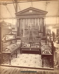 Kuffel & Essers Ausstellung, Hauptgebäude, Centennial International Exhibition, Philadelphia, 1876