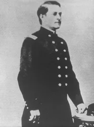 Major Marcus A. Reno von der 7. US-Kavallerie