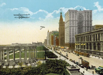 Michigan Boulevard und Grant Park, Blick nach Süden