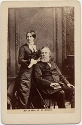 Rutherford Birchard Hayes (1822-93), 19. Präsident der USA, und Lucy Ware Webb Hayes (1831-89), seine Frau