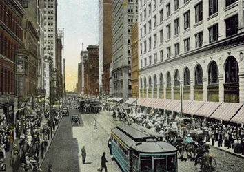 State Street, Blick nach Norden von der Van Buren Street