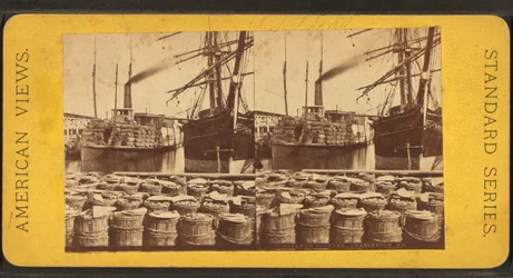 Stereoskopische Ansicht des Dampfers "Planter", Charleston, S.C.