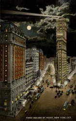 Times Square bei Nacht, New York City, USA