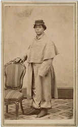 Unidentifizierte afroamerikanische Frau in Uniform