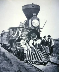 Arbeiter der Chicago, Milwaukee & St Paul Railway Company, ca. 1875