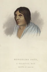 Ein Kalapuya-Mann