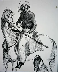 Ein Texas Ranger, um 1845