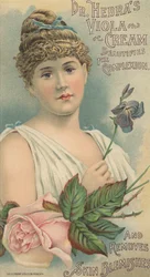Werbung für Dr. Hebras Viola Cream, ca. 1897