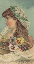 Werbung für Viola Cream, ca. 1890