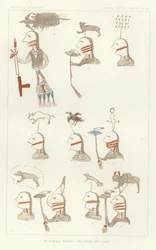 Ein Ogalala-Roster - Big-Road und Band