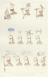 Ein Ogalala-Roster - Low-Dog und Band