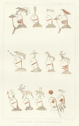 Ein Ogalala-Roster - The-Bear-Spares-Him und Band