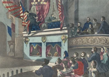 Ermordung von Präsident Abraham Lincoln, ca. 1865