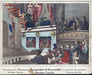 Ermordung des Präsidenten Abraham Lincoln, veröffentlicht 1865