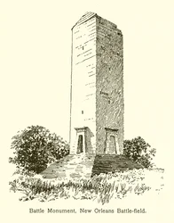 Schlachtdenkmal, New Orleans Schlachtfeld