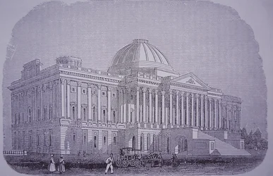Kapitolgebäude, Washington DC, USA, ca. 1848