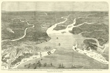 Charleston und seine Umgebung, Juli 1863