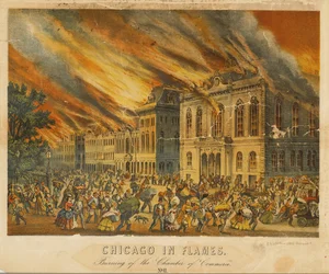 Chicago in Flammen: Brand der Handelskammer