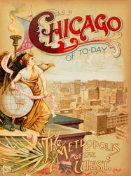 Titelblatt zu Chicago von heute, die Metropole des Westens