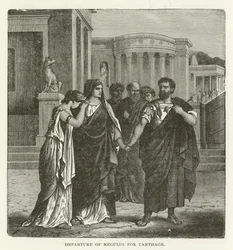 Abreise von Regulus nach Karthago