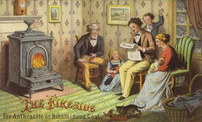 Familientreffen am Kamin