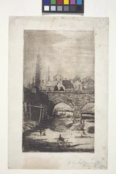 Figuren auf der Brücke