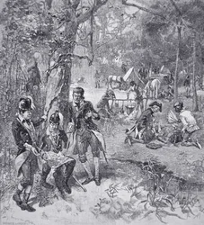 General Francis Marion im Lager