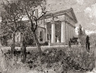 Haus von General Robert E. Lee, Arlington, Virginia, im 19. Jahrhundert, aus 