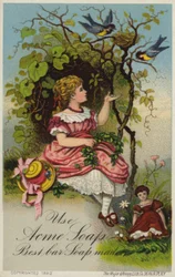 Mädchen füttert Vögel