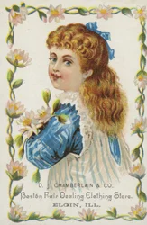 Mädchen mit Blumen