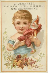 Mädchen hält Mr. Punch