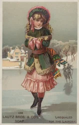 Mädchen beim Eislaufen