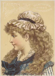Mädchen mit Mop-Hut