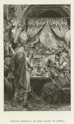 Hunnisches Fest am Hofe von Attila