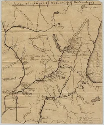 Indianerkampagne von 1832: Karte des Landes, 1832